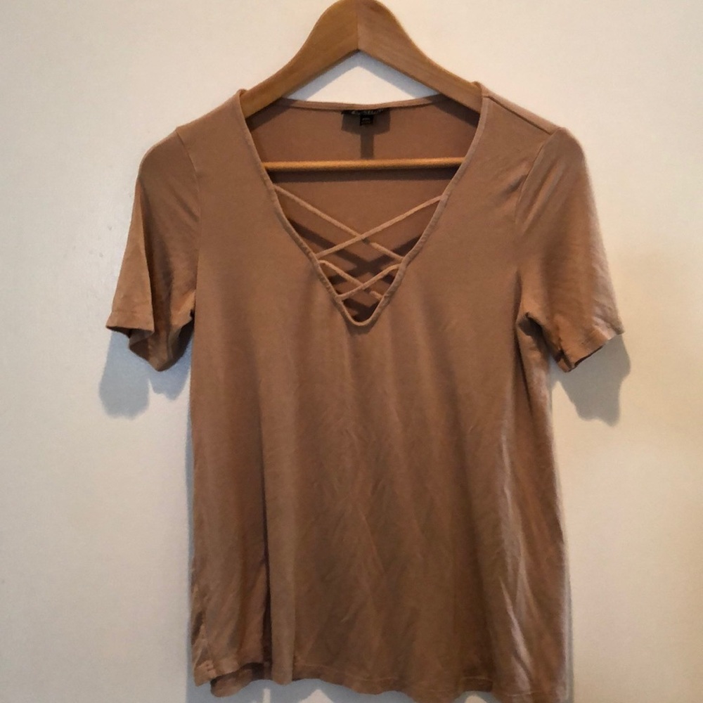 Topshop Criscross Tee